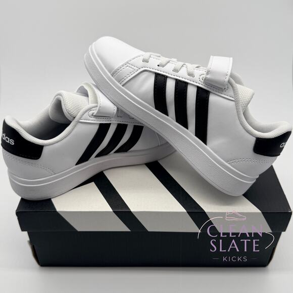 adidas Other - Adidas Grand Court 2.0 EL White/Black Kids 13K NIB/NWT